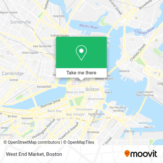 West End Market map