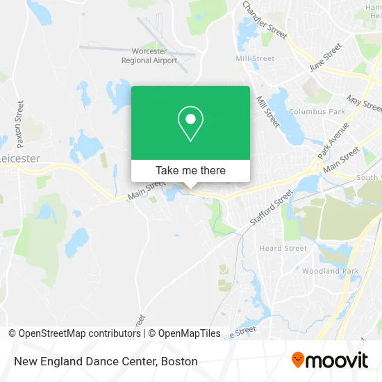 New England Dance Center map
