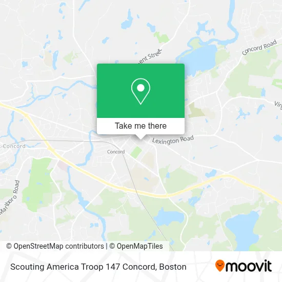 Scouting America Troop 147 Concord map