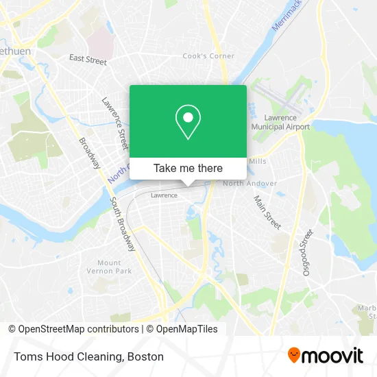 Toms Hood Cleaning map