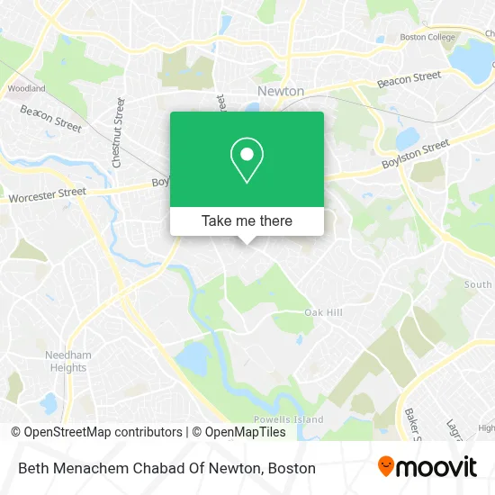 Beth Menachem Chabad Of Newton map