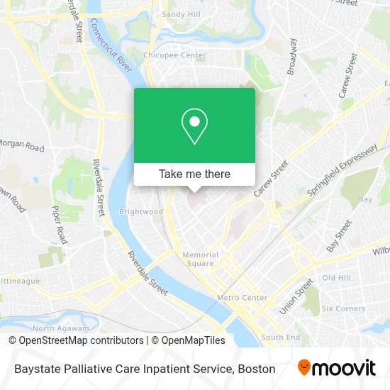 Baystate Palliative Care Inpatient Service map