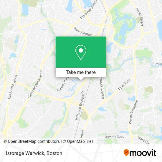 Istorage Warwick map
