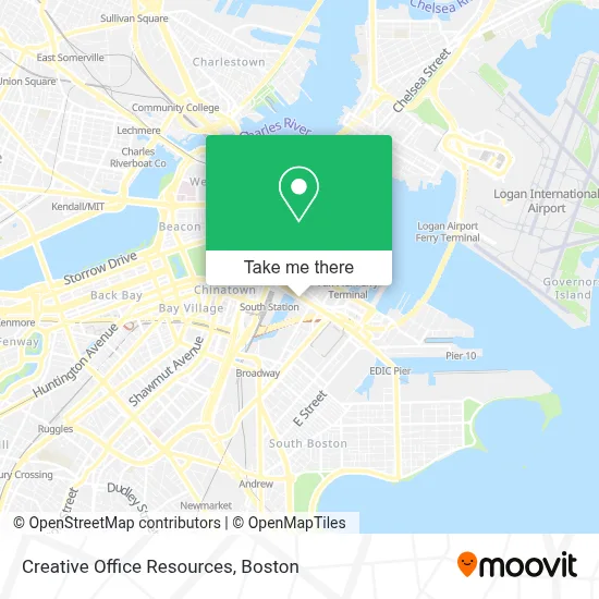 Creative Office Resources map