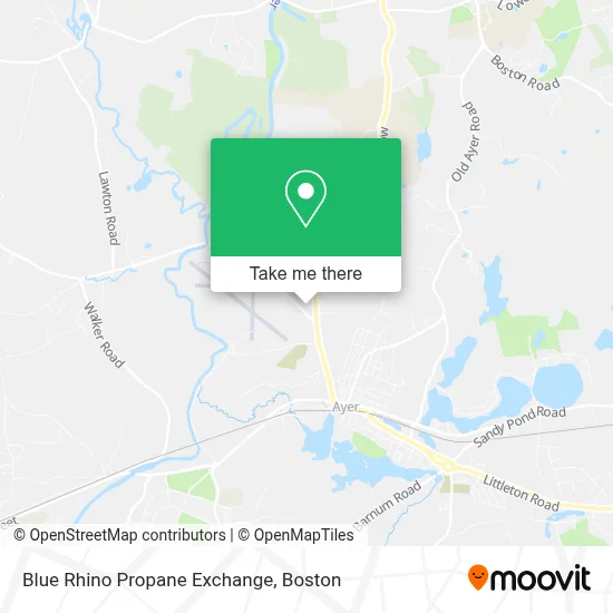 Blue Rhino Propane Exchange map