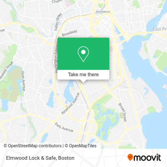 Elmwood Lock & Safe map