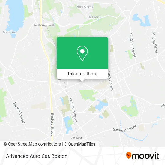 Advanced Auto Car map