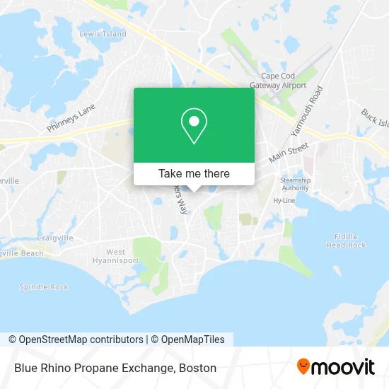 Blue Rhino Propane Exchange map