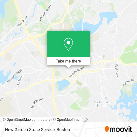 New Garden Stone Service map