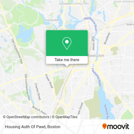 Housing Auth Of Pawt map