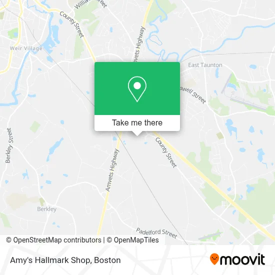 Amy's Hallmark Shop map