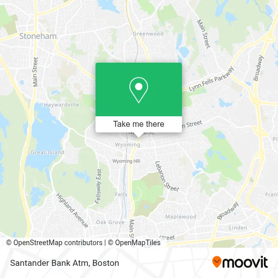 Santander Bank Atm map