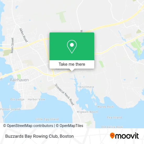 Buzzards Bay Rowing Club map