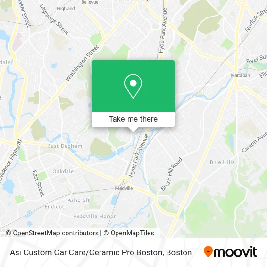 Asi Custom Car Care / Ceramic Pro Boston map