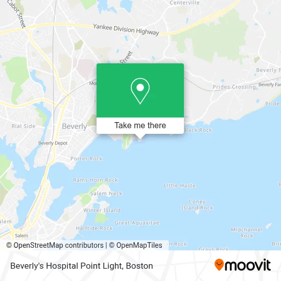 Beverly's Hospital Point Light map