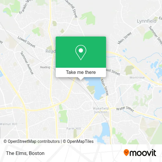 The Elms map
