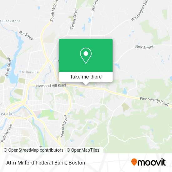 Atm Milford Federal Bank map