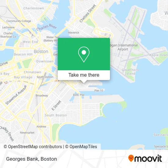 Georges Bank map