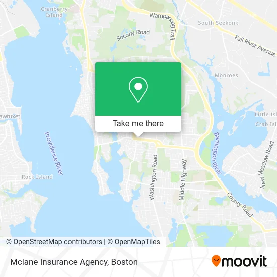 Mclane Insurance Agency map
