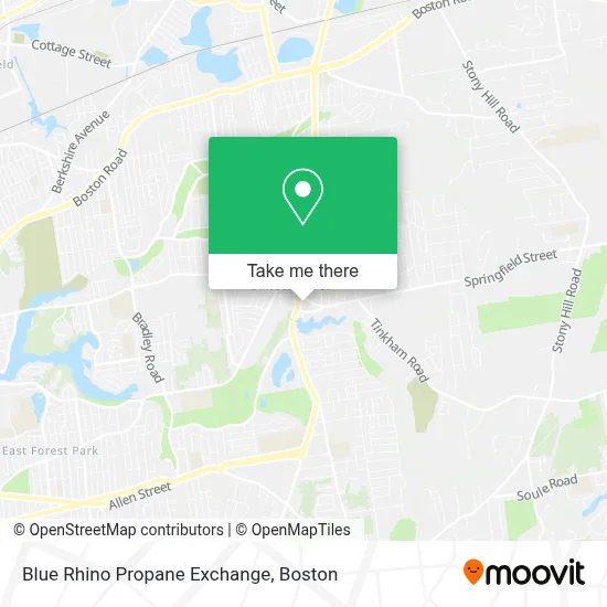 Blue Rhino Propane Exchange map