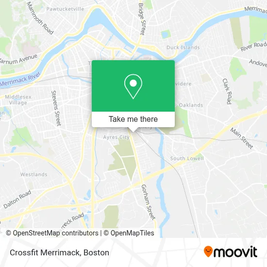 Crossfit Merrimack map