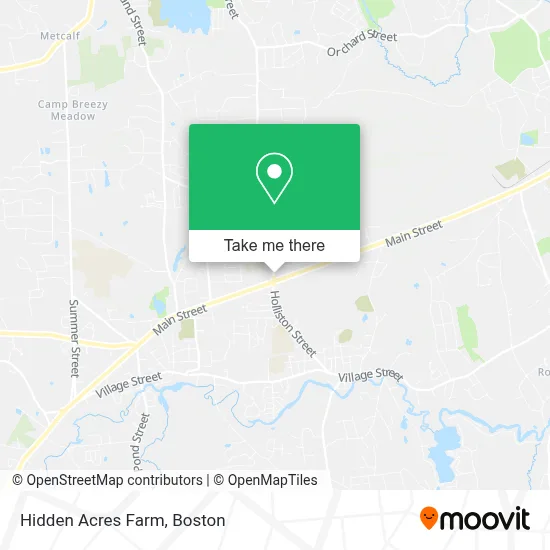 Hidden Acres Farm map