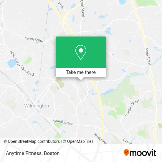 Anytime Fitness map