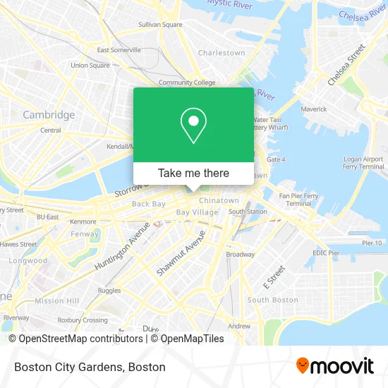 Boston City Gardens map