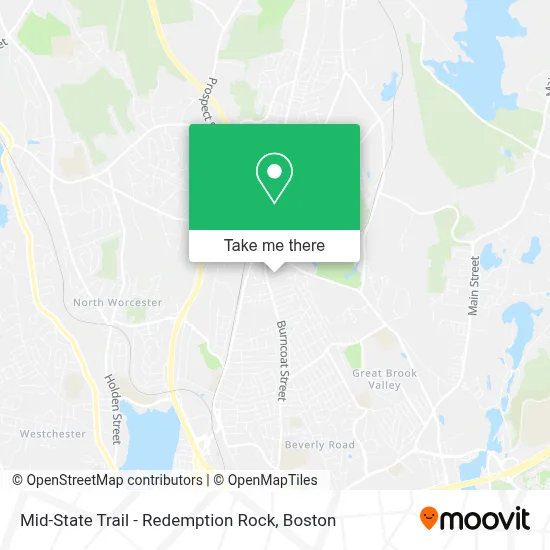 Mid-State Trail - Redemption Rock map