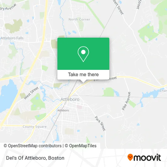 Del's Of Attleboro map