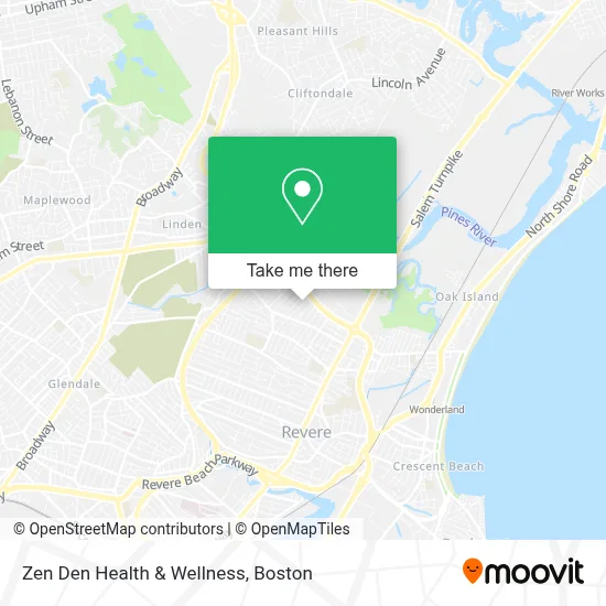 Zen Den Health & Wellness map