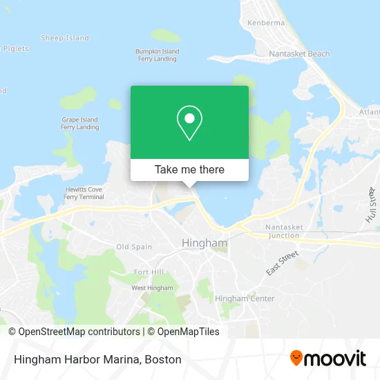 Hingham Harbor Marina map