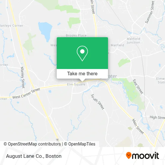 August Lane Co. map
