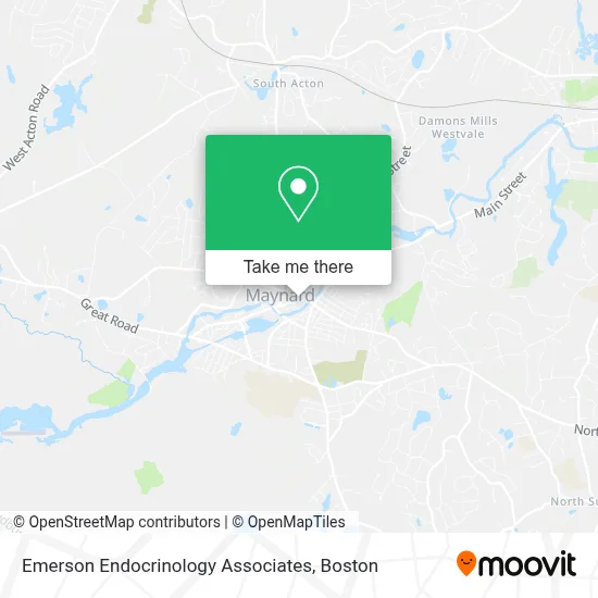 Emerson Endocrinology Associates map