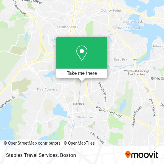 Staples Travel Services map