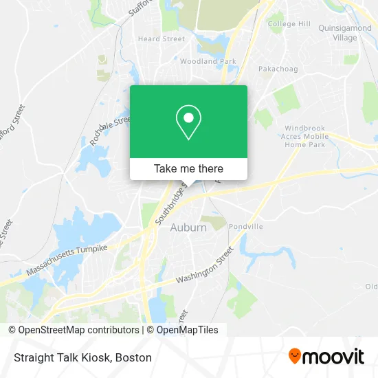 Straight Talk Kiosk map
