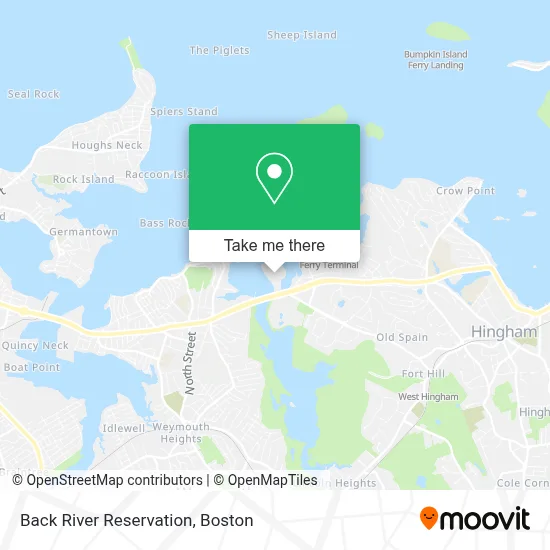 Back River Reservation map