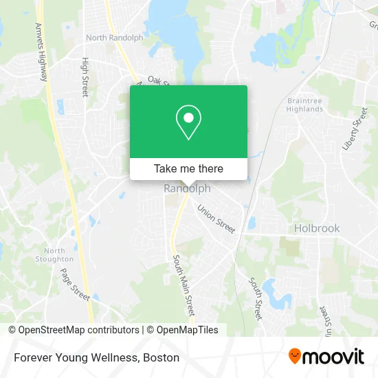 Forever Young Wellness map