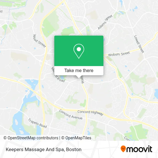 Keepers Massage And Spa map
