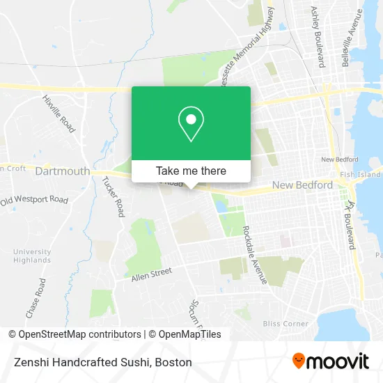 Zenshi Handcrafted Sushi map