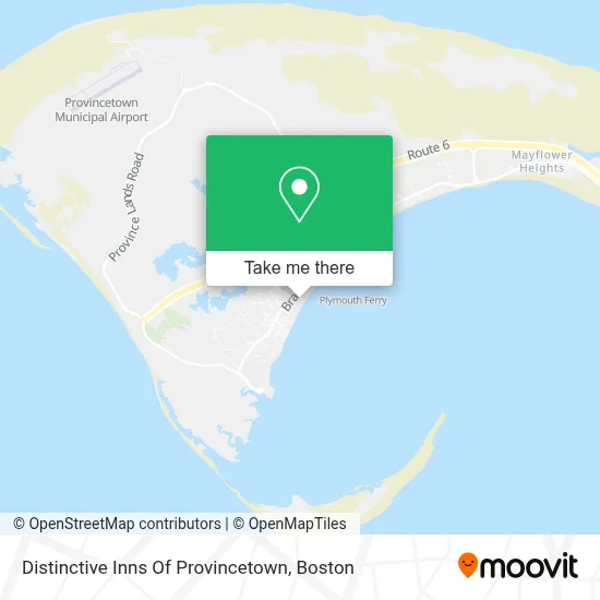 Distinctive Inns Of Provincetown map
