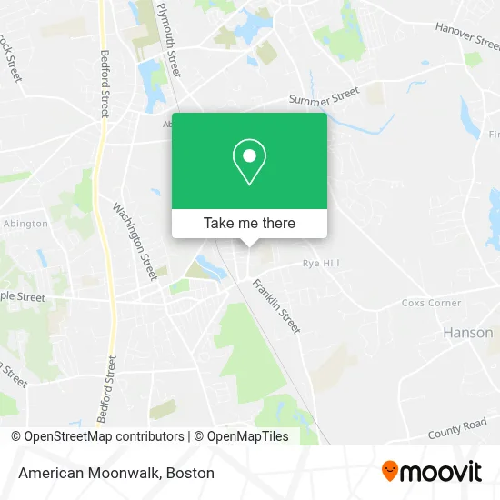 American Moonwalk map
