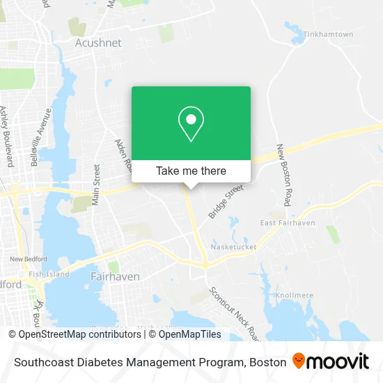 Southcoast Diabetes Management Program map