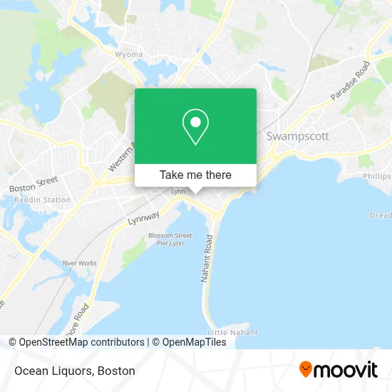 Ocean Liquors map