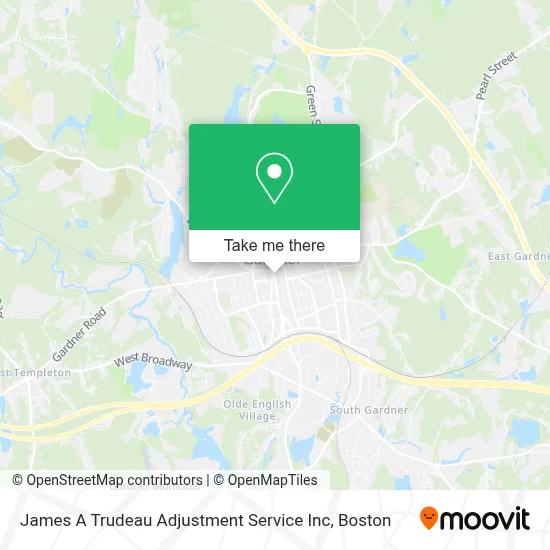 James A Trudeau Adjustment Service Inc map