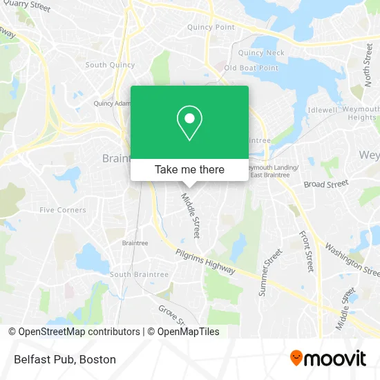 Belfast Pub map
