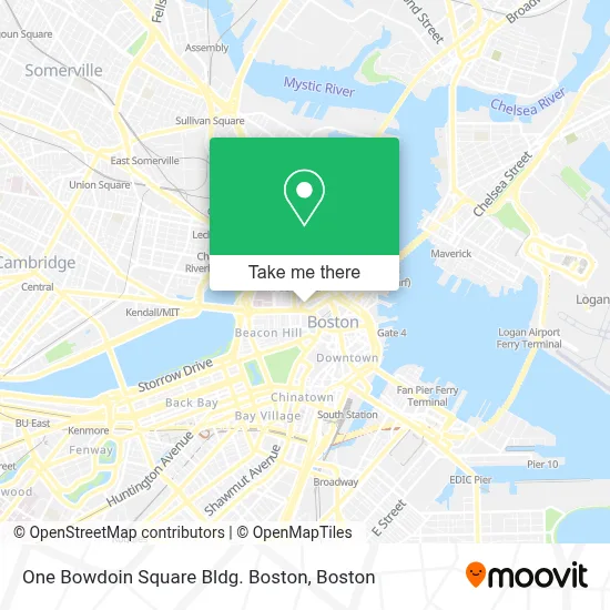 One Bowdoin Square Bldg. Boston map