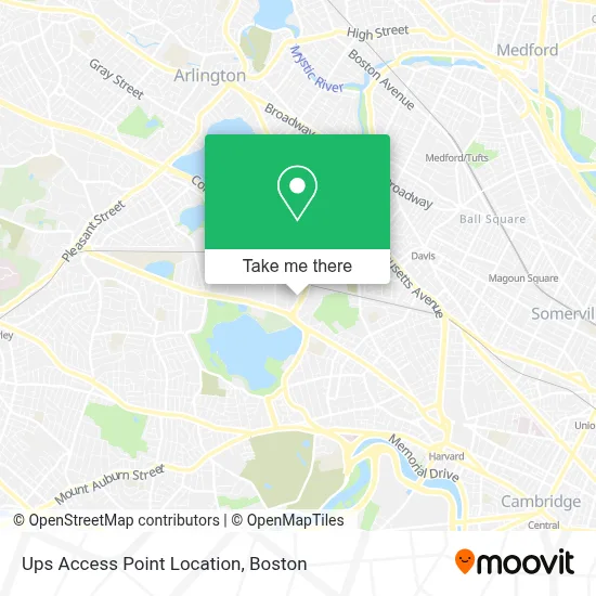 Ups Access Point Location map