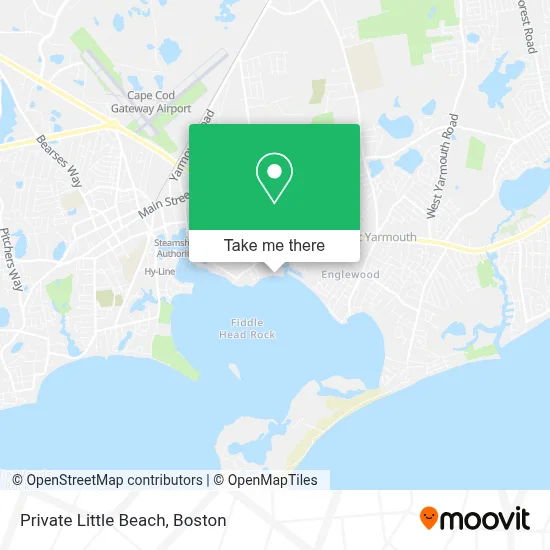 Private Little Beach map