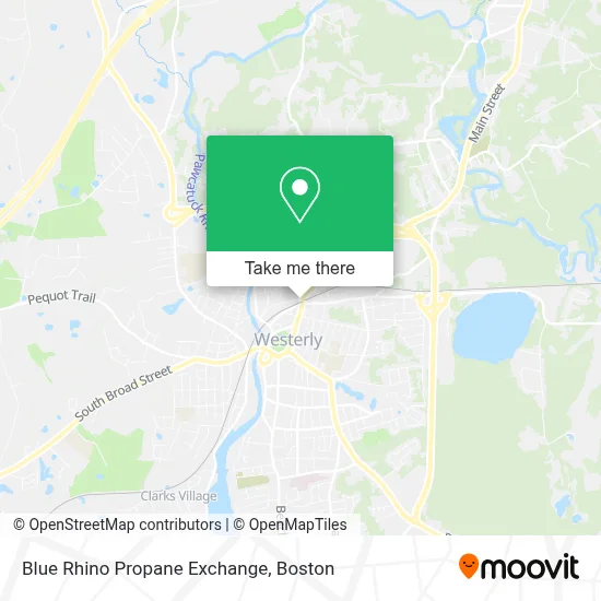 Blue Rhino Propane Exchange map